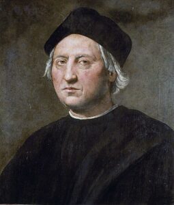 Ritratto di Cristoforo Colombo Photo by Ridolfo del Ghirlandaio , Public domain, via Wikimedia Commons
