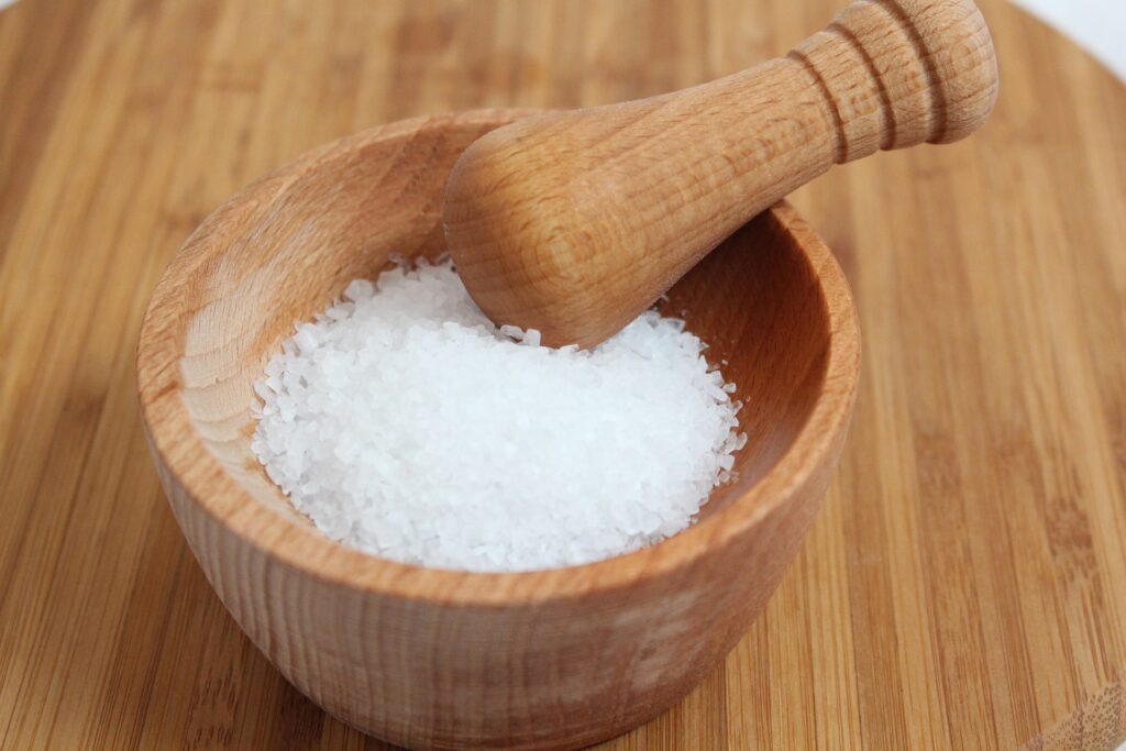 Salt Photo by Philipp Kleindienst on Pixabay