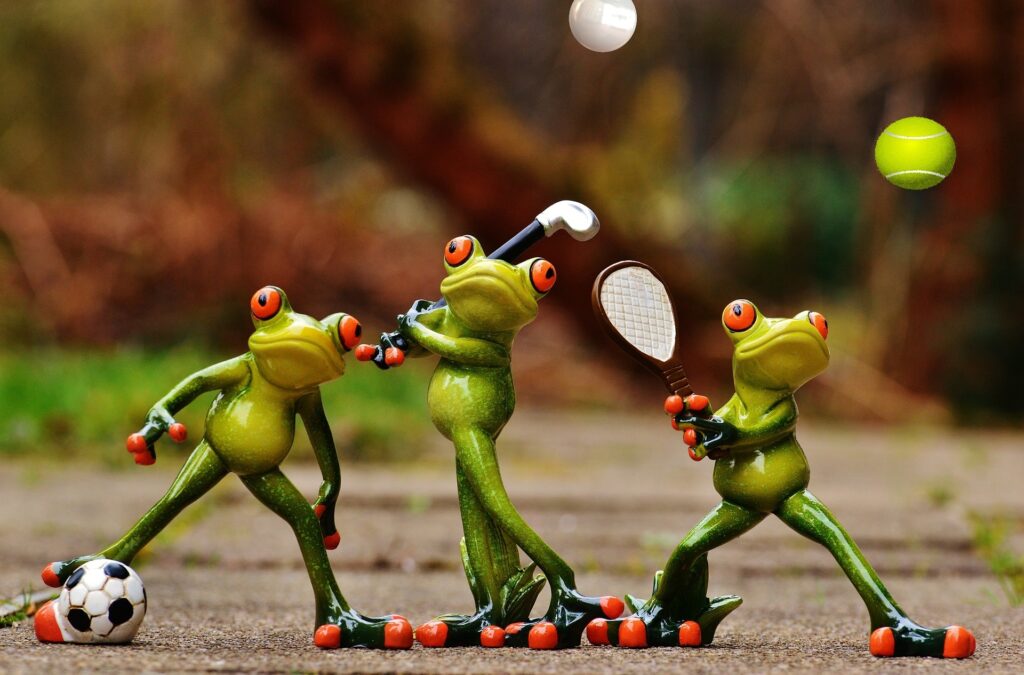 Sport-frogs Image by Alexa from Pixabay