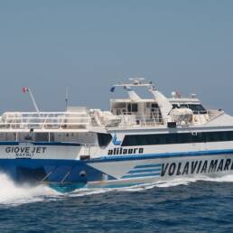 Il Catamarano Giove jet della flotta Alilauro