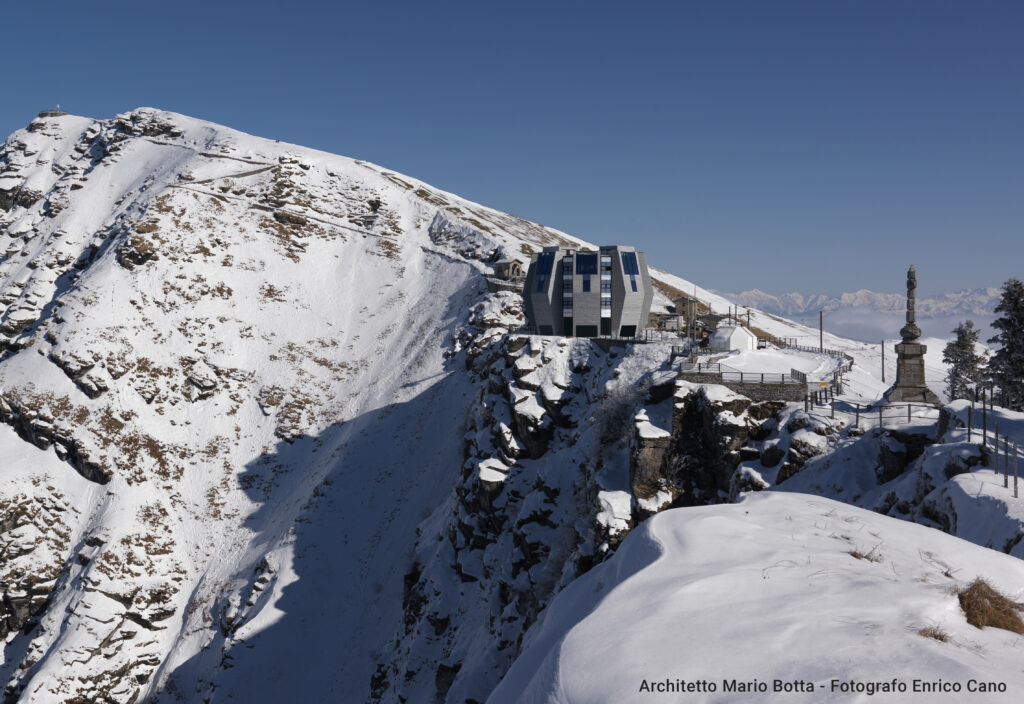 Panorama invernale del Monte Generoso @Ferrovia Monte Generoso