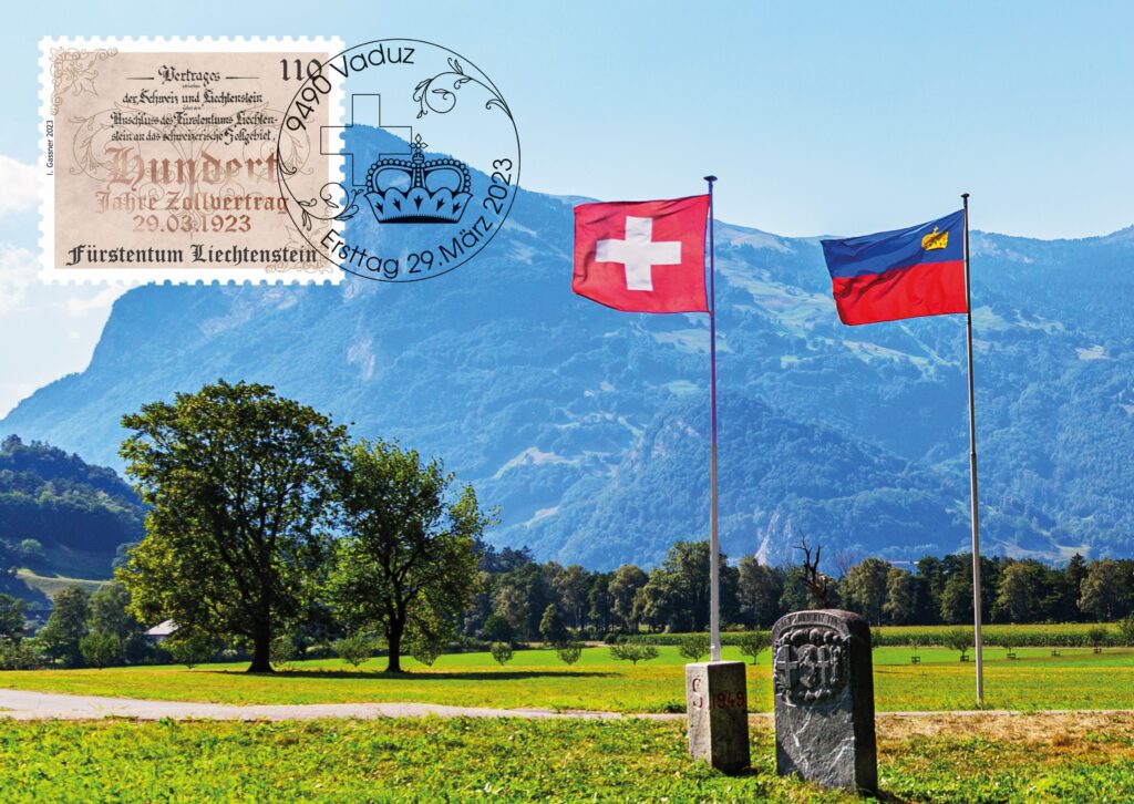Maximumkarte mit Einzelbriefmare (Sujet Liechtenstein) Image by zollvertrag.li