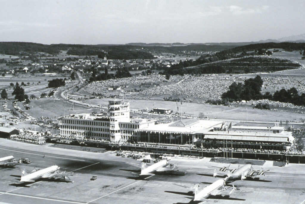 Einweihung Terminal A 1953 Photo by Flughafen Zürich AG