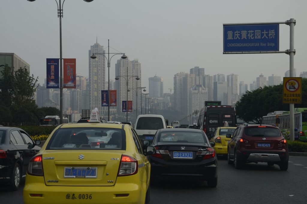 Traffic road in China Image by Alex from Pixabay