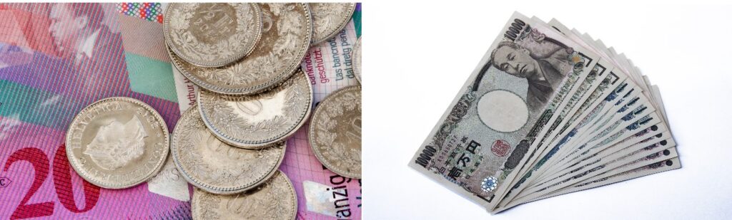 Swiss francs - Japanese Yen Image by Chris Sche-Bo