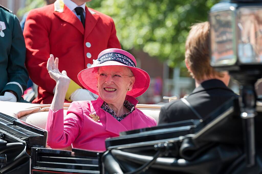 Margrethe II of Denmark Photo by Varde Kommune, CC BY 2.0, via Wikimedia Commons