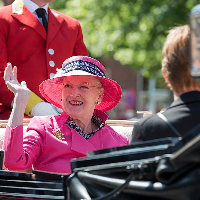 Margrethe II of Denmark Photo by Varde Kommune, CC BY 2.0, via Wikimedia Commons