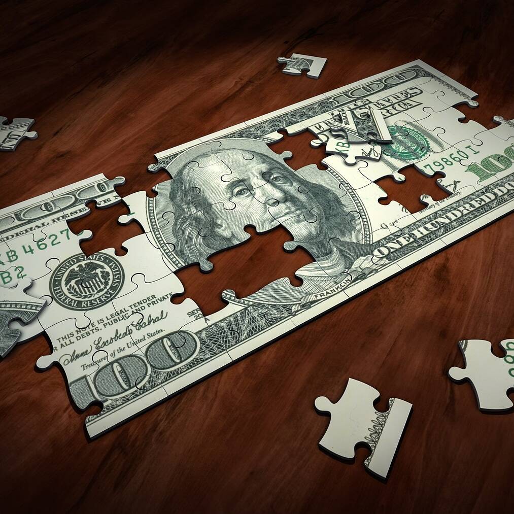 Dollar puzzle Image by Arek Socha from Pixabay