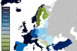 MAp of NATO in 2024 Image by Patrickneil and Spesh531, CC BY-SA 3.0, via Wikimedia Commons