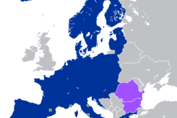 Map of the Schengen Area Image by Rob984, CC BY-SA 4.0, via Wikimedia Commons