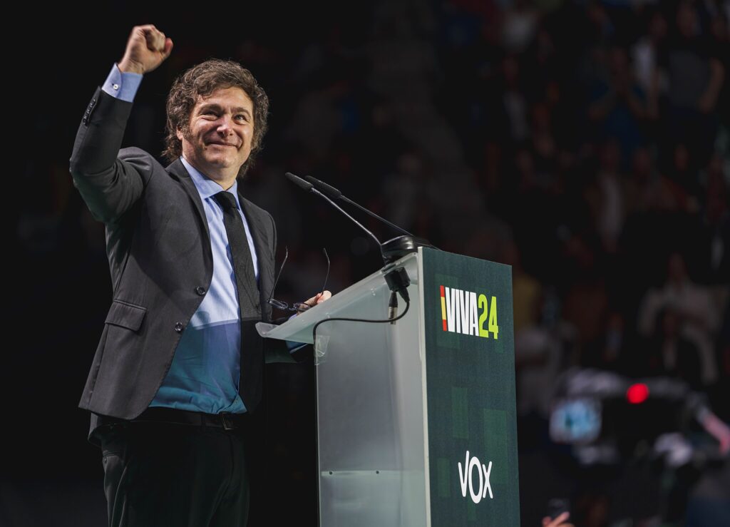 The President of the Argentine Republic Javier Milei Image by Vox España, CC0, via Wikimedia Commons