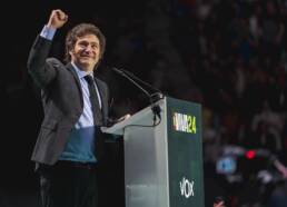 The President of the Argentine Republic Javier Milei Image by Vox España, CC0, via Wikimedia Commons