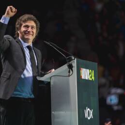 The President of the Argentine Republic Javier Milei Image by Vox España, CC0, via Wikimedia Commons