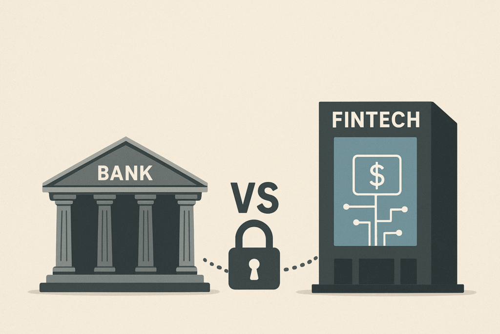 Banks vs. Fintech Image by OpenAI (ChatGPT)