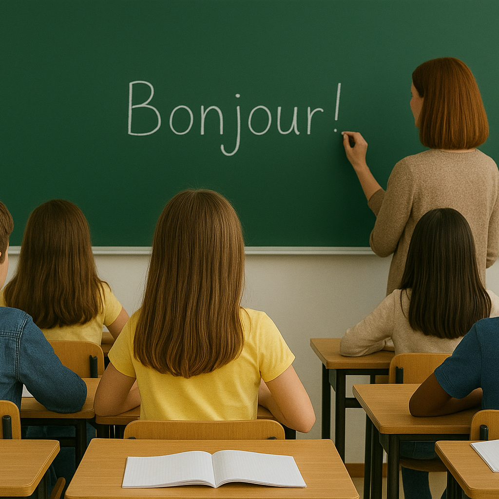 Bonjour in the Classroom Image by ChatGPT