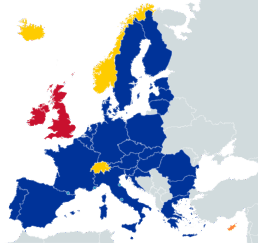 Schengen Area - Image by ZElsb, CC BY-SA 4.0, via Wikimedia Commons