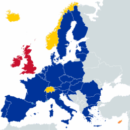 Schengen Area - Image by ZElsb, CC BY-SA 4.0, via Wikimedia Commons