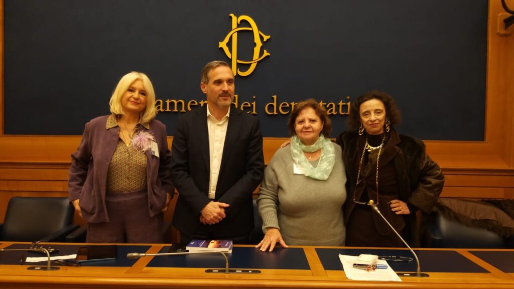 L'autrice Zaira Sellerio alla presentazione del libro alla Camera dei Deputati