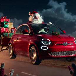 Santa’s Magical Fiat 500 Image by Grok