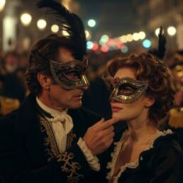 Masked love Image by Grok