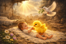 Hope amid the ruins Image by ChatGPT