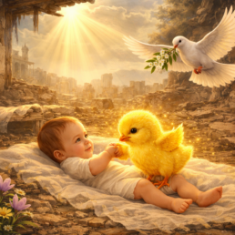 Hope amid the ruins Image by ChatGPT