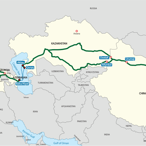 Middle Corridor Route Image by Tanvir Anjum Adib, CC BY-SA 4.0, via Wikimedia Commons