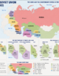 Former Republics and lost States of Europe: ethnic and religious divisions