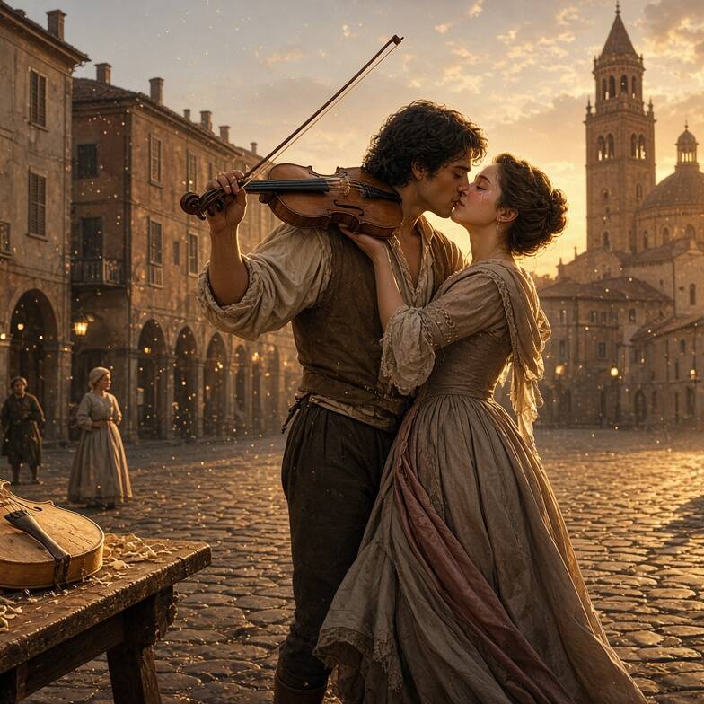 Il bacio di Cremona Image by Grok